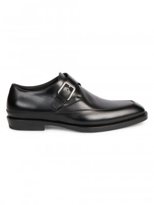 Кожаные туфли-монки с ремешком , черный Dries Van Noten