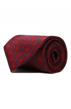 Комплект из галстука и платка Stefano Ricci. Цвет: красный