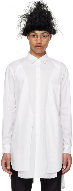 Белая рубашка с вентиляцией Comme Des Garcons Garçons