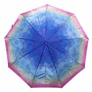 Смарт-зонт , голубой, фуксия Crystel Eden. Цвет: голубой/фуксия