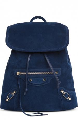 Рюкзак с зеркалом Balenciaga. Цвет: синий