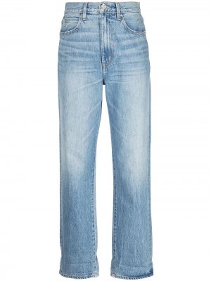 Прямые джинсы Dakota с завышенной талией Slvrlake. Цвет: синий
