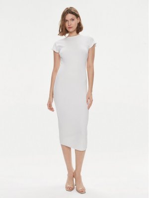 Летнее платье приталенного кроя , белый Calvin Klein