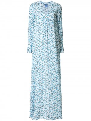 Платье с цветочным принтом Macgraw. Цвет: синий