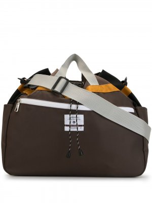Саржевая сумка на плечо с кулиской As2ov. Цвет: коричневый