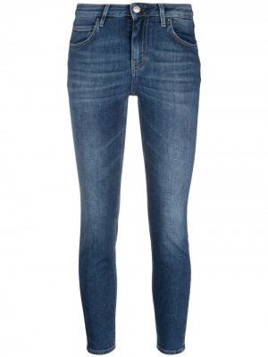 Укороченные джинсы с заниженной талией Haikure. Цвет: синий