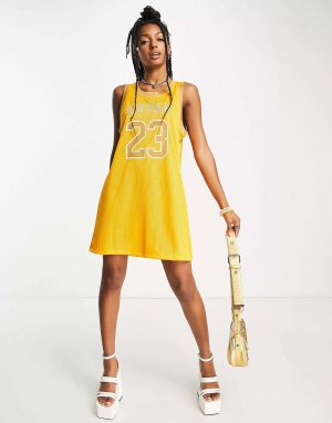 Желтое баскетбольное платье-майка Heritage Jordan
