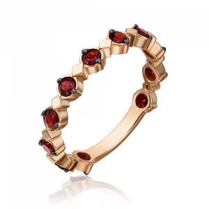 Кольцо из красного золота р. 19,5 01-5365-00-204-1110-57_p, гранат PLATINA jewelry