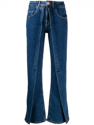 Расклешенные джинсы Aalto. Цвет: синий