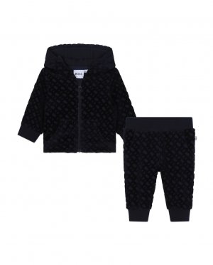 Комплект из двух предметов для мальчика с монограммой в тон BOSS Kidswear, черный Kidswear