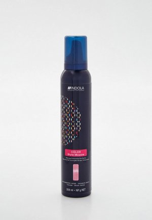 Тонирующее средство для волос Indola COLOR STYLE MOUSSE с эффектом стайлинга, 200 мл. Цвет: розовый