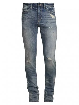 Эластичные джинсы скинни до колена с рваными краями Windsor , цвет light indigo Prps