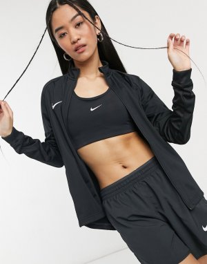 Черная куртка-дождевик Academy-Черный цвет Nike Football