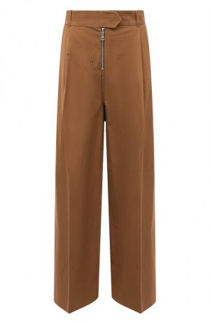 Хлопковые брюки Nackiye. Цвет: коричневый