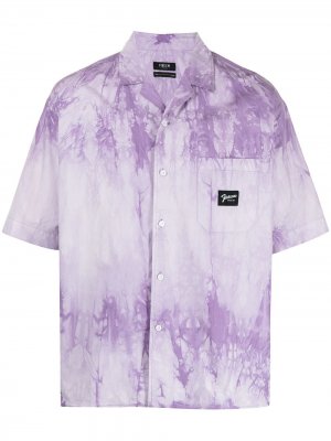 Рубашка с принтом тай-дай и короткими рукавами FIVE CM. Цвет: фиолетовый
