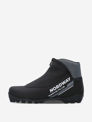 Ботинки для беговых лыж Narvik Plus NNN, Черный Nordway. Цвет: черный