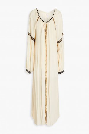 Платье миди из крепона с декором Navia Tiana TIGERLILY, кремовый Tigerlily