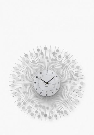 Часы настенные OST Ice Mirror 2, 60 см. Цвет: серебряный