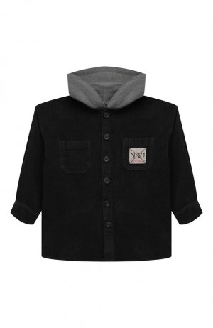 Хлопковая куртка N21. Цвет: чёрный