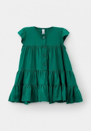 Платье PlayToday. Цвет: зеленый