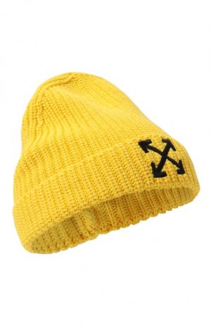 Хлопковая шапка Off-White. Цвет: жёлтый