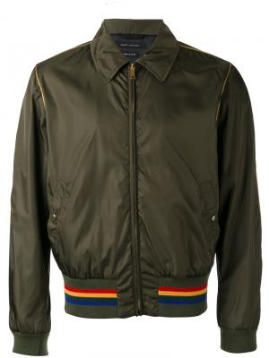 Куртка с контрастной полосой Marc Jacobs. Цвет: зелёный