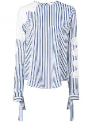 Полосатая блузка Robert Rodriguez. Цвет: синий