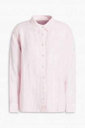 Вышитая льняная рубашка 120% LINO, розовый Lino