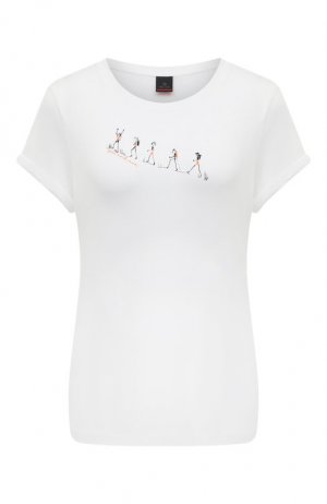 Хлопковая футболка Bogner Fire+Ice. Цвет: белый