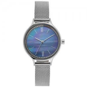 Наручные часы SKAGEN Anita 30 GL30, серебряный, синий. Цвет: серебристый