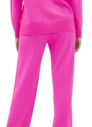 Широкие спортивные брюки из шерсти и кашемира Chinti & Parker, ярко-розовый PARKER