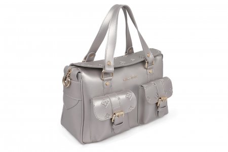 Женская сумка хэнд , серебряная Laura Ashley. Цвет: серебряный