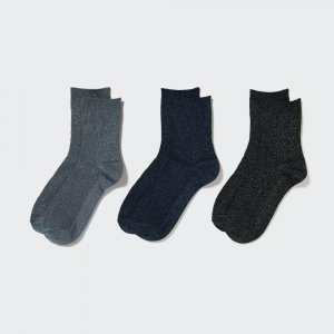 UNIQLO обычные носки 3P с блестками