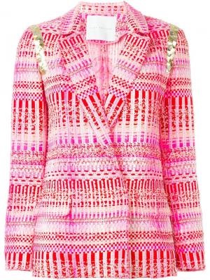Тканый пиджак Giada Benincasa. Цвет: многоцветный