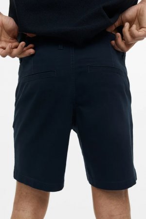 Короткие брюки чинос стандартного кроя, синий H&M