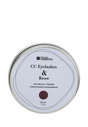Хна для бровей CC Brow окрашивания в баночке (коричневая), 10 гр. Цвет: коричневый
