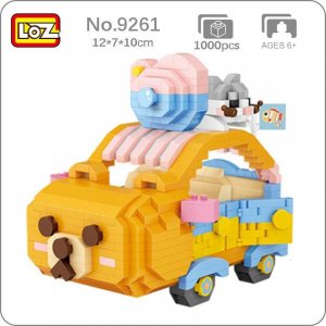 9261 мир животных медведь автомобиль конфеты торт город еда продажа DIY мини-блоки кирпичная строительная игрушка для детей подарок без коробки LOZ