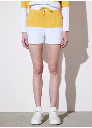Бело-желтые женские шорты Brooks Brothers