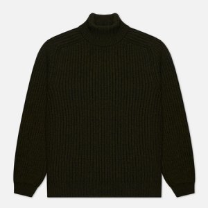 Мужской свитер Roni High Collar Edwin. Цвет: оливковый