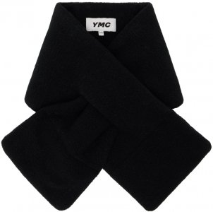Черный шарф с прорезями YMC