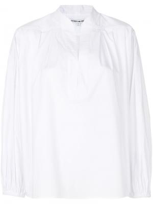 Однотонная блузка Elizabeth And James. Цвет: белый