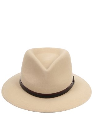 Шляпа шерстяная BORSALINO. Цвет: кремовый