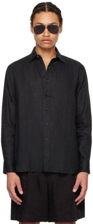 Черная рубашка на пуговицах Lardini
