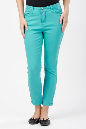 Прямые джинсы Million X Woman. Цвет: зеленый