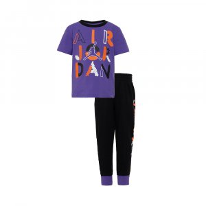 Костюм для малышей Scribble Stack Pant Jordan. Цвет: фиолетовый