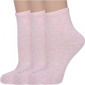 Носки 3 пары, размер 14, розовый AKOS. Цвет: розовый/светло-розовый