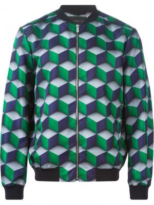 Куртка-бомбер с геометрическим принтом Christopher Kane. Цвет: многоцветный