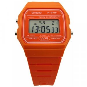 Наручные часы , оранжевый, серый, серый CASIO. Цвет: оранжевый/серый