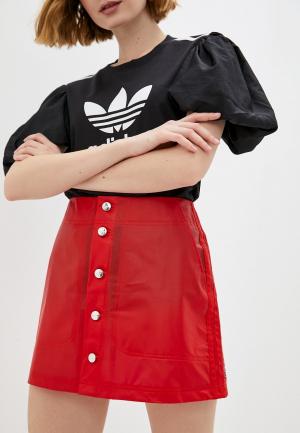 Юбка adidas Originals Kiss Mini Skirt. Цвет: красный
