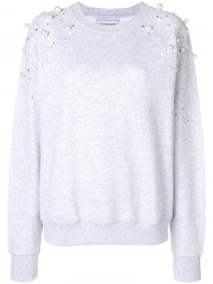 Embellished sweatshirt Forte Dei Marmi Couture. Цвет: серый